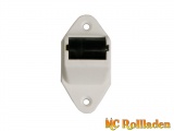 MC Rollladen! Mini-Aufschraubleitrolle mit nadelgelagerter Stahlrolle und Bürste
